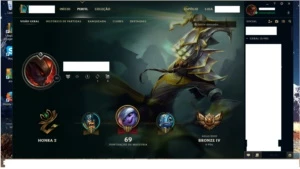 Conta League of Legends Bronze 4 (Borda/Prata) LOL
