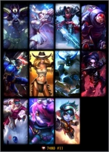 Conta League of Legends Bronze 4 (Borda/Prata) LOL