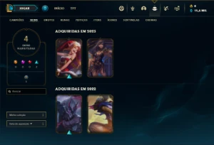 Conta Mestre com 37 Champs e 4 Skins ( 91 PDL ) - League of Legends LOL