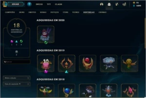 conta league of legends unranked / 231 skins - LOL