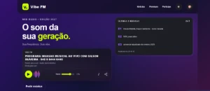 Template Para Web Rádio Blogspot Vibe Fm 89 Fr.V10/26 - Sites, Lojas e Sistemas Prontos Sites e Scripts