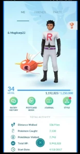 Pokémon Go✨PTC Level 34✨3 shiny✨250k Dust✨13 Legendary✨C090 - Pokemon GO