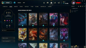 CONTA League of legends NFA 111k Essencia, LVL 529, 111 SKIN LOL