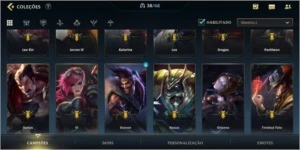 CONTA WILD RIFT - PLATINA IV, 10+ SKINS, 35+ CHAMPS, LVL 39 - League of Legends: Wild Rift LOL WR