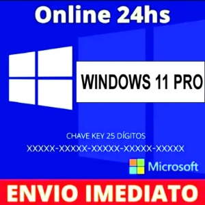 Licença Windows 11 Pro key Original Ativa Online Vitalícia - Softwares and Licenses