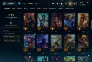 Bronze 3 com 60 Champs e 47 Skins ( Mais de 30 Jogos ) - League of Legends LOL