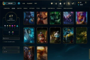 Bronze 3 com 60 Champs e 47 Skins ( Mais de 30 Jogos ) - League of Legends LOL
