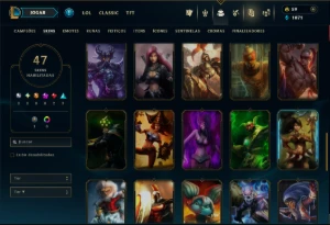 Bronze 3 com 60 Champs e 47 Skins ( Mais de 30 Jogos ) - League of Legends LOL
