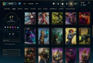Bronze 3 com 60 Champs e 47 Skins ( Mais de 30 Jogos ) - League of Legends LOL