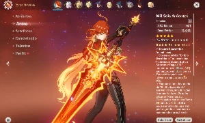 Conta Genshin Impact - AR 55 Mavuika c1 R2 + Citlali