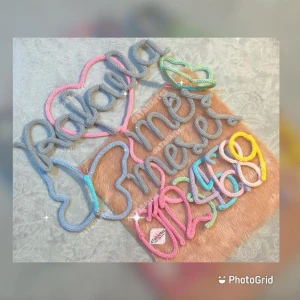 Kit Mêsversário 02 Borboletas + Nome em Tricotin - Artesanato e Personalizados
