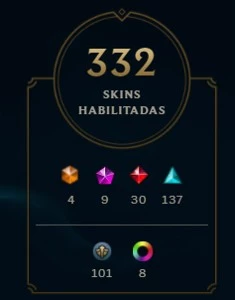 CONTA LEAGUE OF LEGENDS LOL MUITAS SKINS