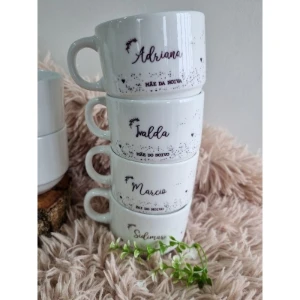 Xícara 150 ml Personalizada para Casamento - Artesanato e Personalizados