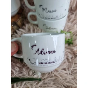 Xícara 150 ml Personalizada para Casamento - Artesanato e Personalizados
