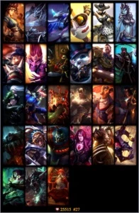 CONTA GOLD 3/BORDA GOLD 3 l TODOS OS CAMPEÕESl37K DE IP - League of Legends LOL