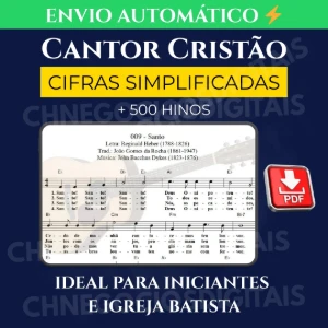 Cantor Cristão Cifrado PDF: +500 Hinos Simplificados - Outros