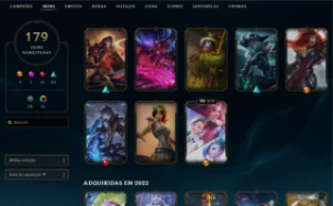 Conta lol gold lll 14.7K EA  179 skins FALTANDO 7 CHAMP - League of Legends: Wild Rift LOL WR