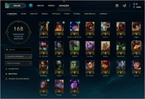 Conta lol 38 BONECOS E 6 SKINS - League of Legends