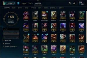 Conta lol 38 BONECOS E 6 SKINS - League of Legends