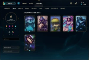 Conta lol 38 BONECOS E 6 SKINS - League of Legends
