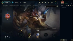 Ex Platina com 2 Skins Prestígio - League of Legends LOL