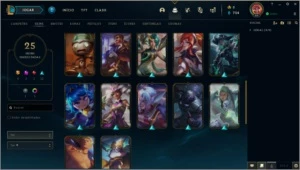 Ex Platina com 2 Skins Prestígio - League of Legends LOL
