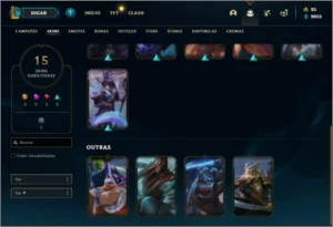 Conta Unranked com 15 Skins e 31 Champs - League of Legends LOL
