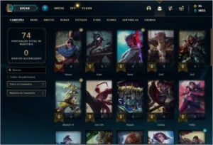 Conta Unranked com 15 Skins e 31 Champs - League of Legends LOL