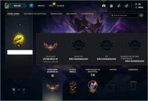 Conta Unranked com 15 Skins e 31 Champs - League of Legends LOL
