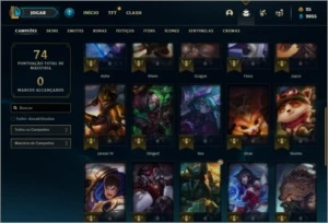 Conta Unranked com 15 Skins e 31 Champs - League of Legends LOL