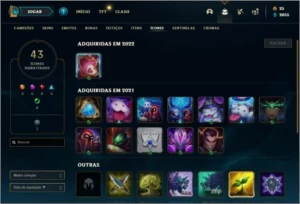 Conta Unranked com 15 Skins e 31 Champs - League of Legends LOL