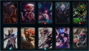 CONTA LOL MUITAS SKINS RARAS PRATA 2 PREÇO BOM - League of Legends