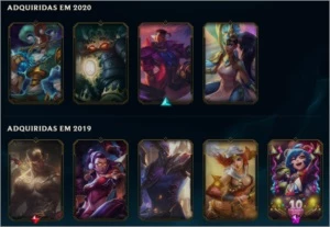 CONTA LOL MUITAS SKINS RARAS PRATA 2 PREÇO BOM - League of Legends