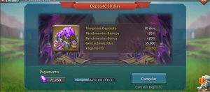 Conta 489m 9.3m tropas todos heróis free no gold - Lords Mobile