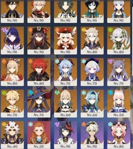 CONTA GENSHIN AR 58 19 PERSONAGENS 5* 14 ARMAS 5* - Genshin - Genshin Impact
