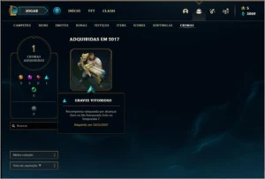 Conta unranked de 2014 com 3 skins e 22 champs - League of Legends LOL