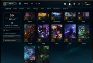 Conta unranked de 2014 com 3 skins e 22 champs - League of Legends LOL