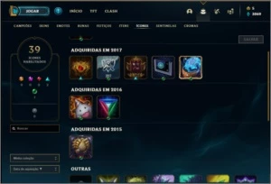 Conta unranked de 2014 com 3 skins e 22 champs - League of Legends LOL