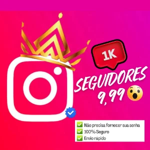 1 Mil Seguidores Instagram 9,99 Sem Queda🟢🏅 - Outros