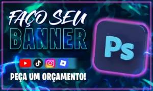 Banners Personalizados! Sem IA! - Thumbnails, Anúncios Etc! - Serviços Digitais