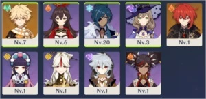 Conta AR10 com Diluc + 4 ⭐ aleatórios - Genshin Impact