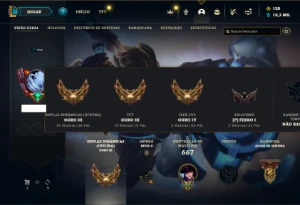 Ferro 1 com TODOS os champs e 341 Skins + 24 Maestrias 7 - League of Legends LOL