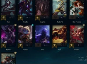 Conta LOL Mestre 63% win rate - League of Legends