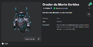 CONTA ROBLOX KORBLOX + ITENS (não sei ao certo quanto vale)