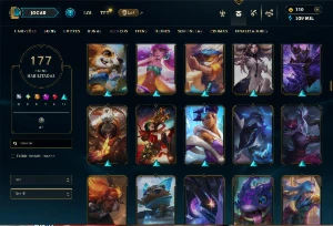 Conta Prata 1 TODOS os Champs e 177 Skins (Nível 691) - League of Legends LOL