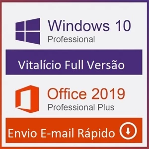 Kit Windows 10 Pro - Office 2019 Pro + NF_e - Softwares and Licenses