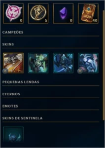 conta lol unraked lvl44 25 skins - League of Legends