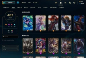 Conta de League of Legends Level 514 Skins 403 LOL