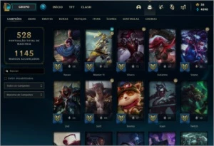Conta de League of Legends Level 514 Skins 403 LOL