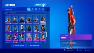 Conta Fortnite com mais de 130 skins + salve o mundo
